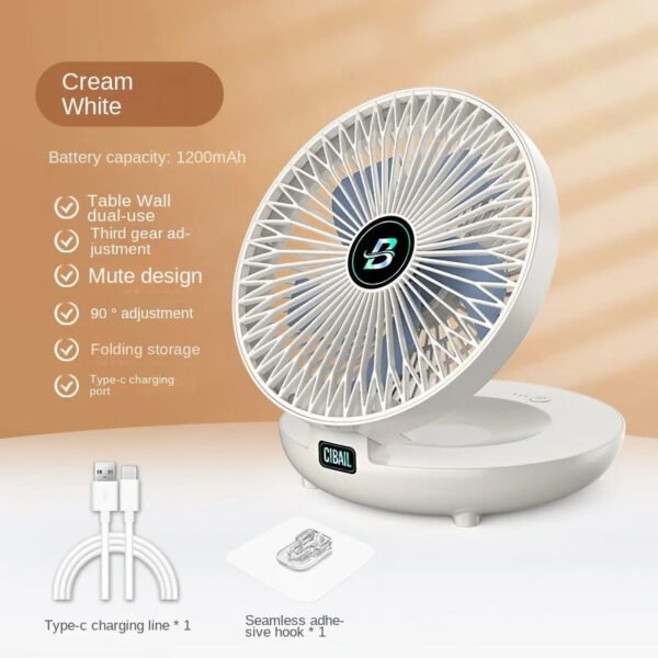 Wall-Mounted Desktop Fan